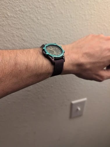 Customer photo review of Amazfit Watch Bands Nylon One Size Fits All Universal Strap