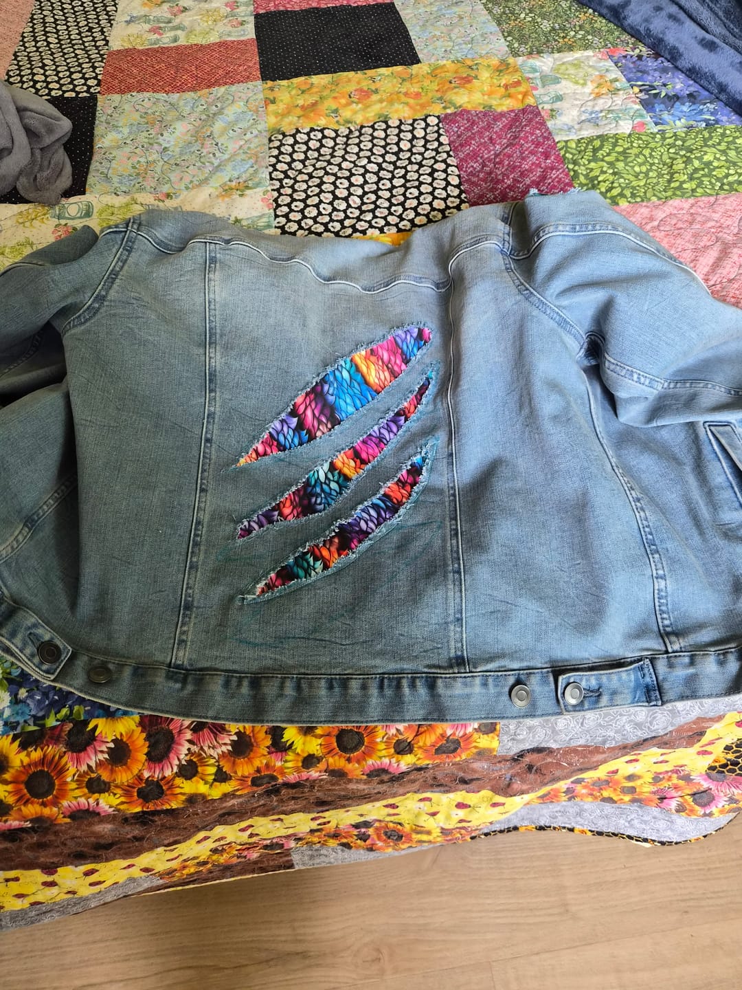 Customer photo review of Dragon Scales Pattern #3 Fabric