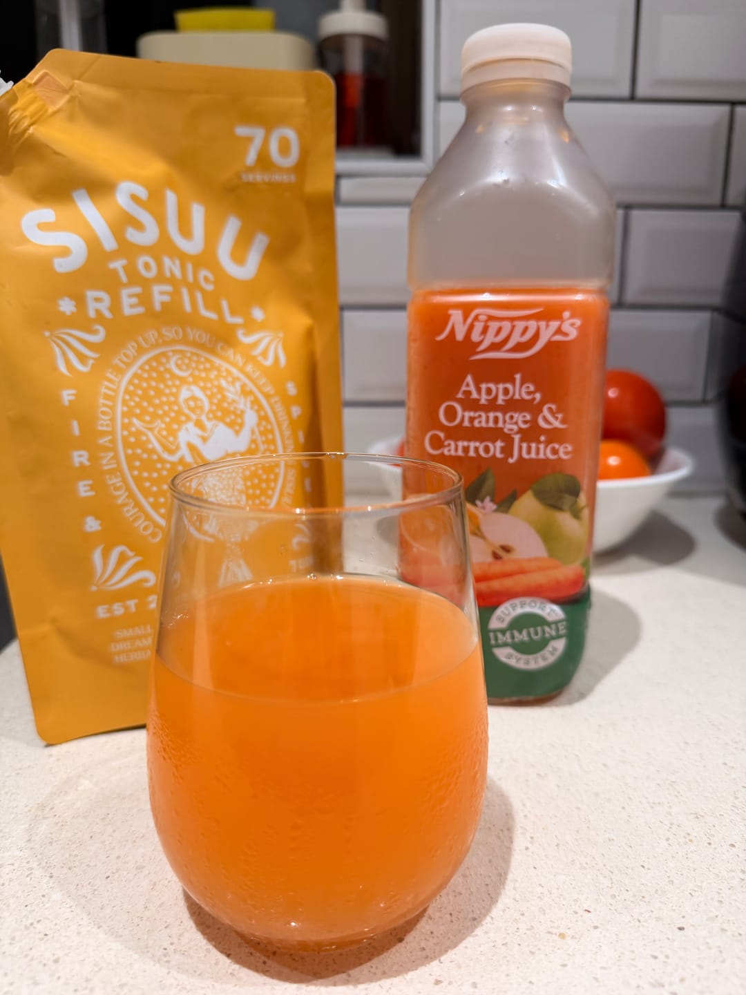 Customer photo review of Fire & Spice Tonic Refill Satchel