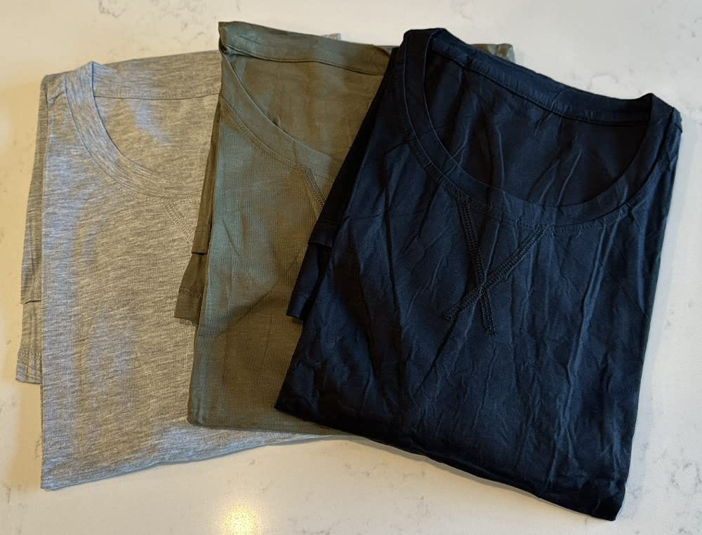 Customer photo review of S-4XL Men's Three-Piece Hip-Hop Style Long Pullover T-Shirt