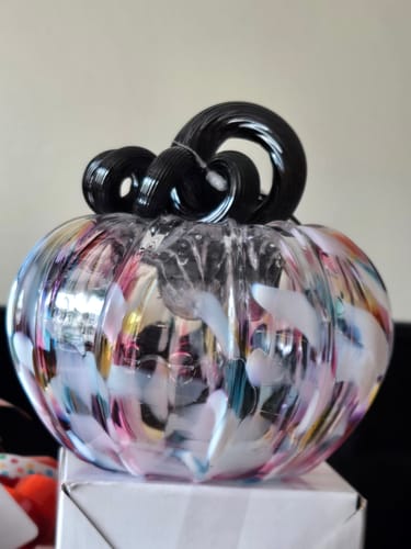 Customer photo review of shh... SECRET $25 VIP Mystery Glass Pumpkin