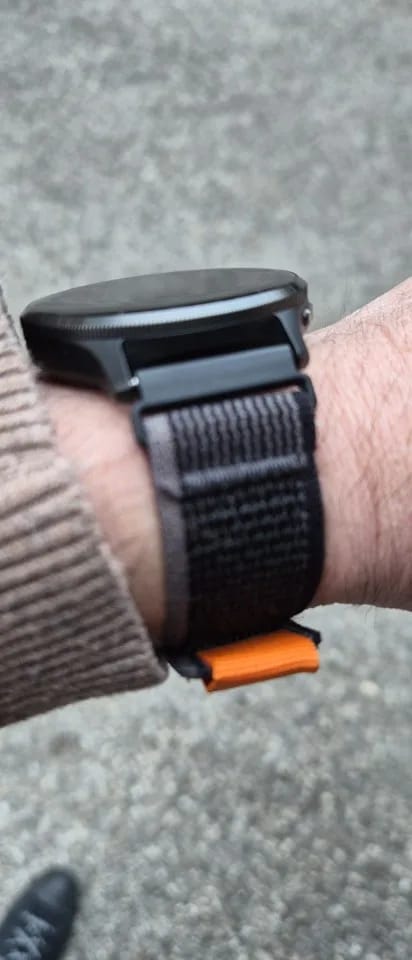 Customer photo review of Amazfit Nylon Loop Watch Band - Durable Adjustable Strap For Smartwatch