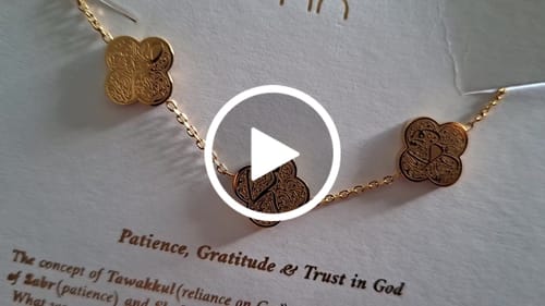 Customer video review of Sabr, Shukr, Tawakkul Bracelet