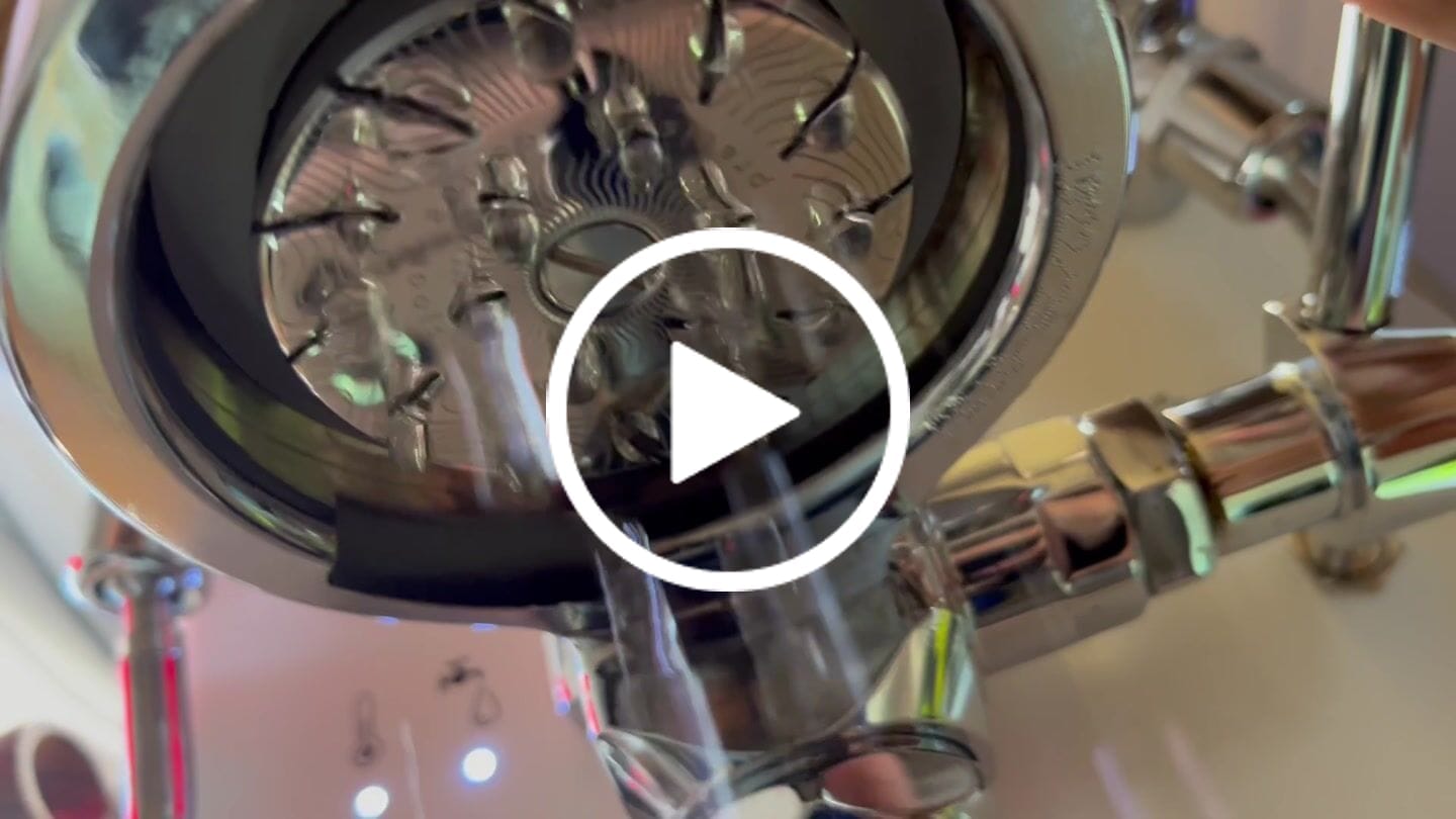 Customer video review of High Diffusion Espresso Shower Screen - LM, E61, HX, MV