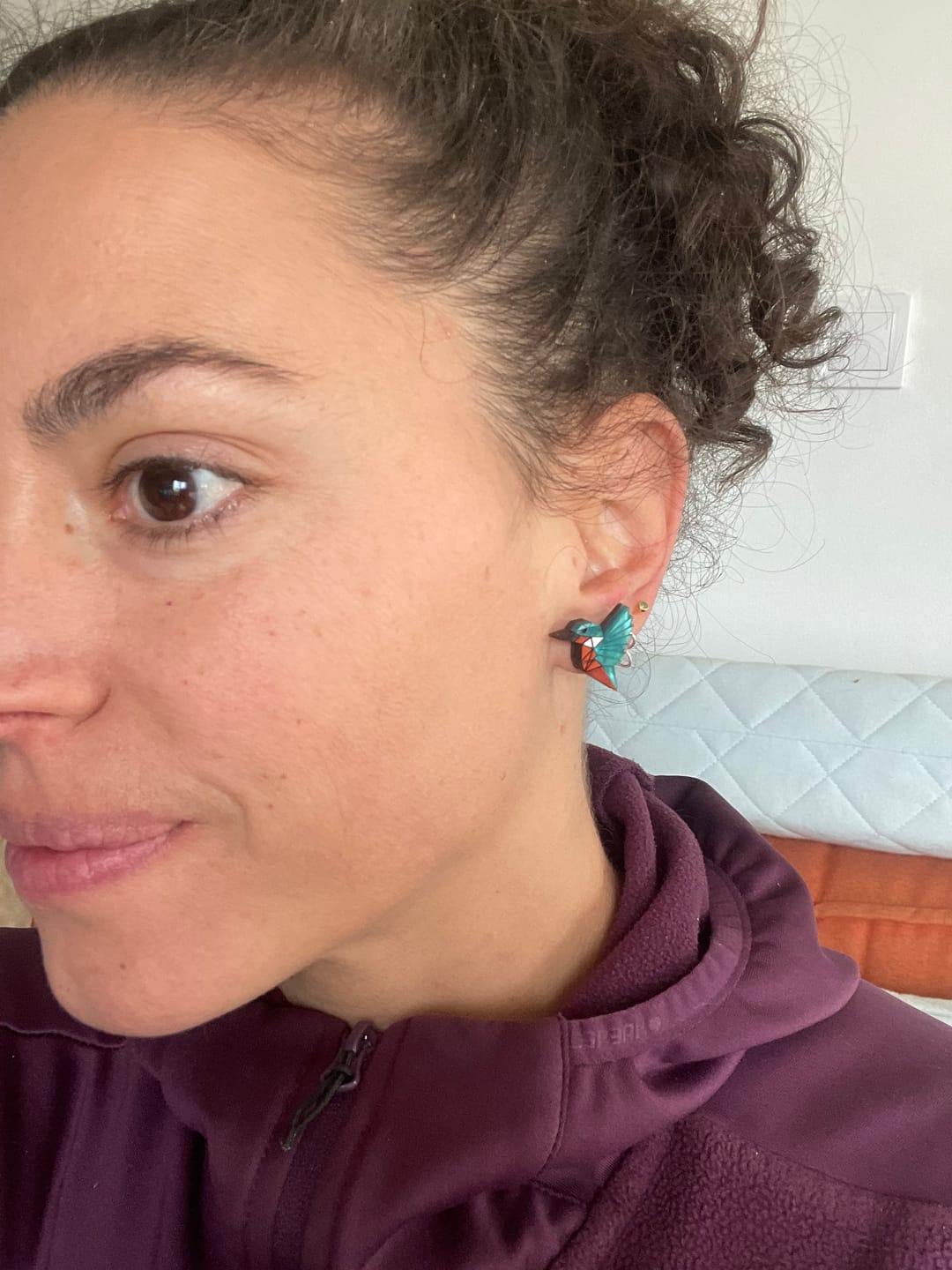 Customer photo review of Kingfisher Studs
