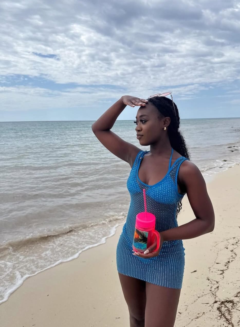 Customer photo review of Capri Crystal Mesh Coverup