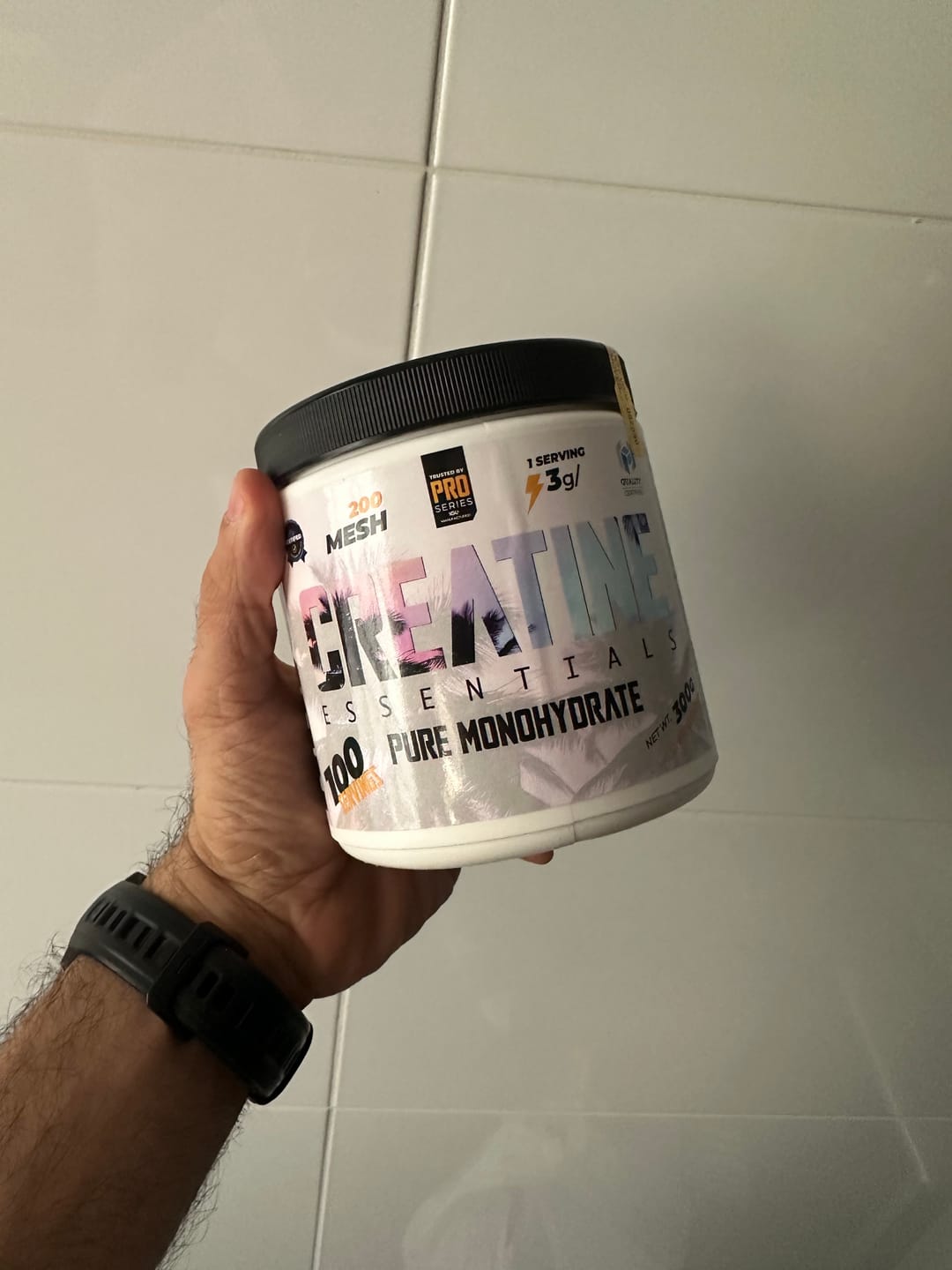 Customer photo review of Creatina PREMIUM 100% Monohidrato de máxima pureza y calidad.