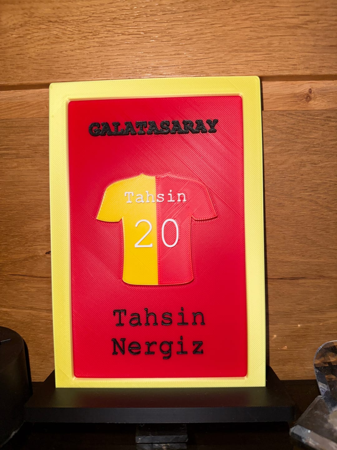 Customer photo review of Kişiye Özel Galatasaray İsimlik