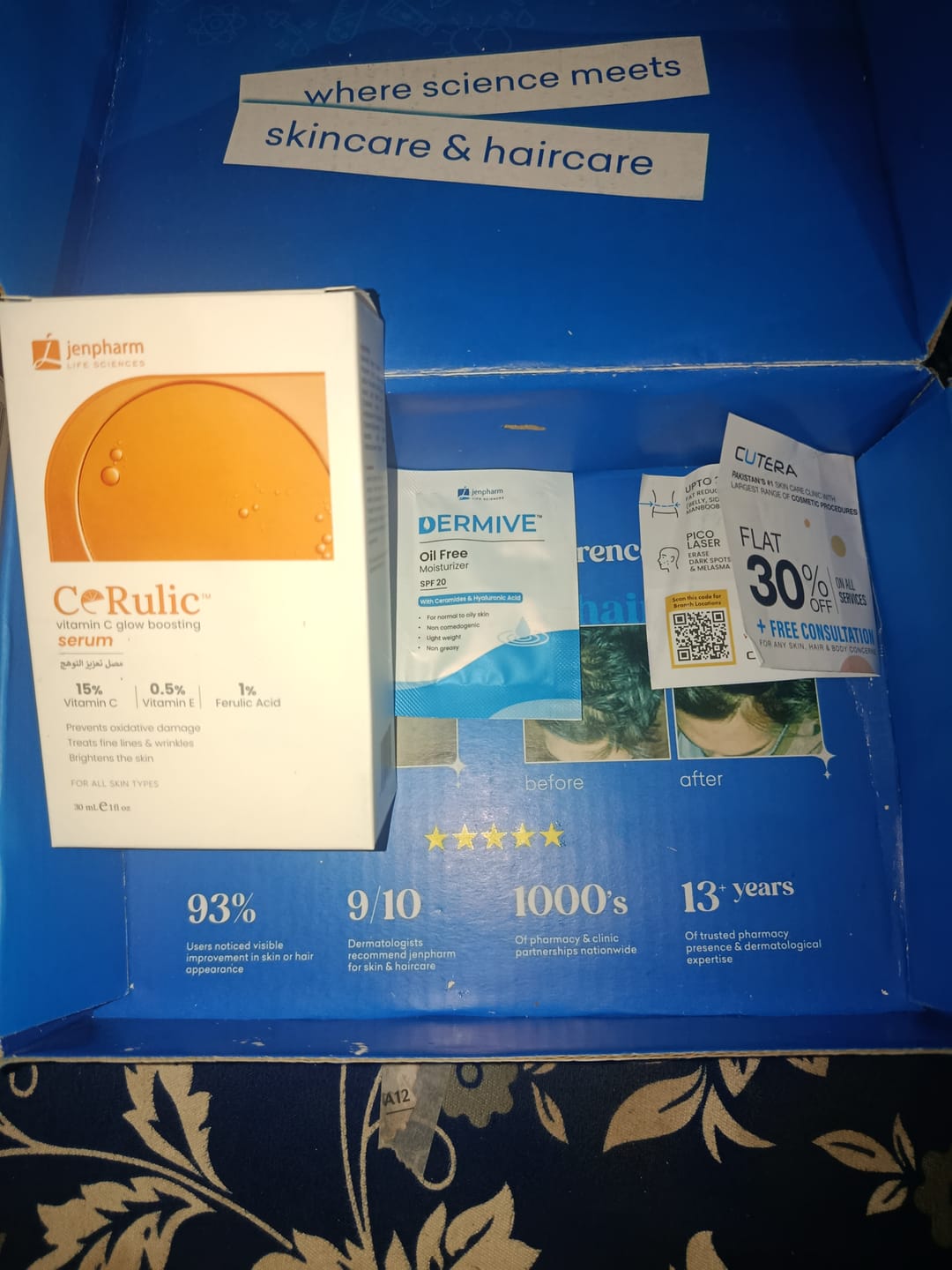 Customer photo review of Cerulic Glow Boosting Serum
