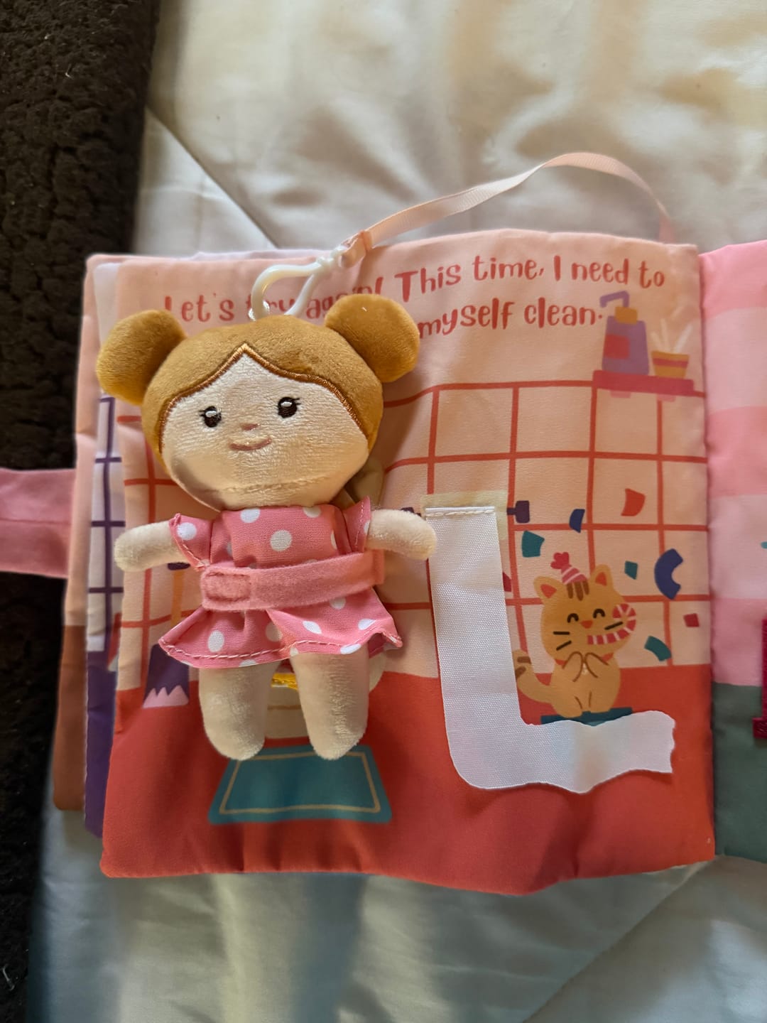 Customer photo review of Hello Potty - Personalized Montessori Soft Book