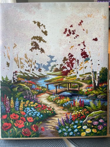 Customer photo review of Autumn Garden Bridge Path