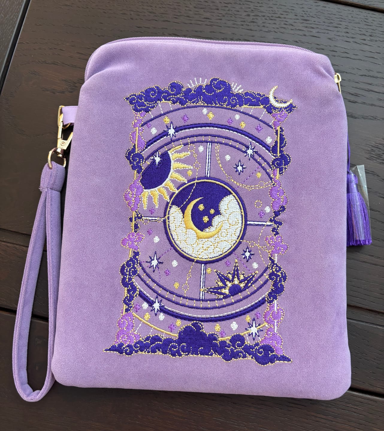 Customer photo review of Otherworldly E-Reader Sleeve - Lilac