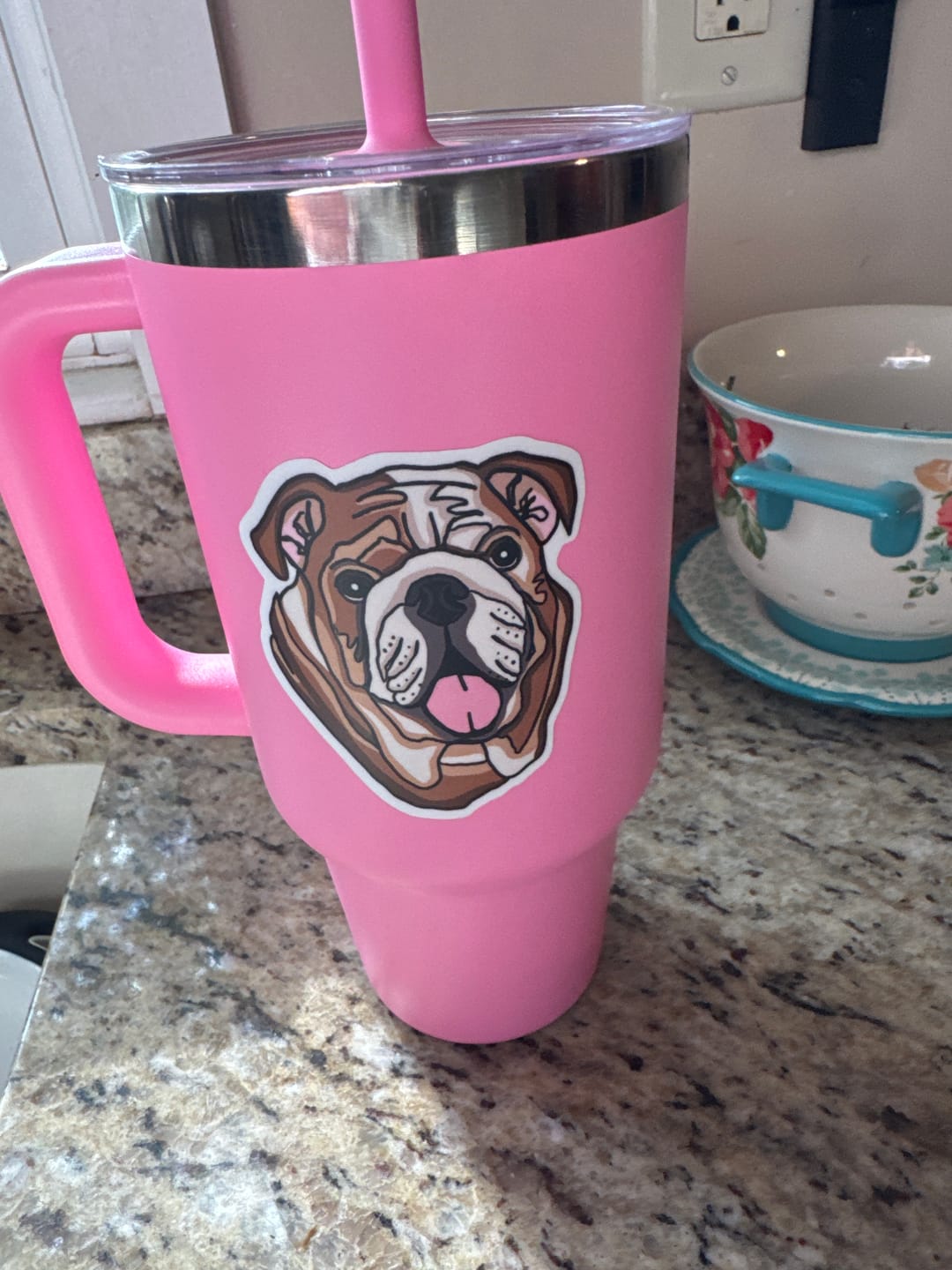 Customer photo review of English Bulldog Sticker