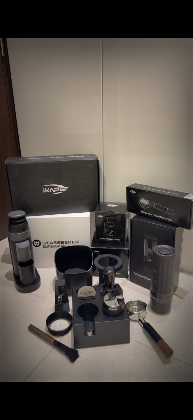Customer photo review of KAPO K2 / K2 Pro Portable Espresso Machine (51mm & 58mm)