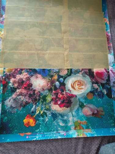 Customer photo review of 5D Diamond Painting – Florale Tiefenpracht
