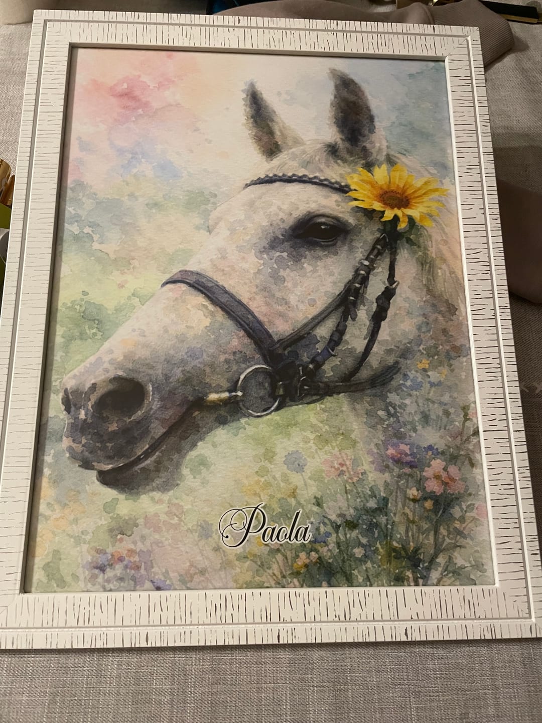 Customer photo review of Aquarelle - Poster personnalisé