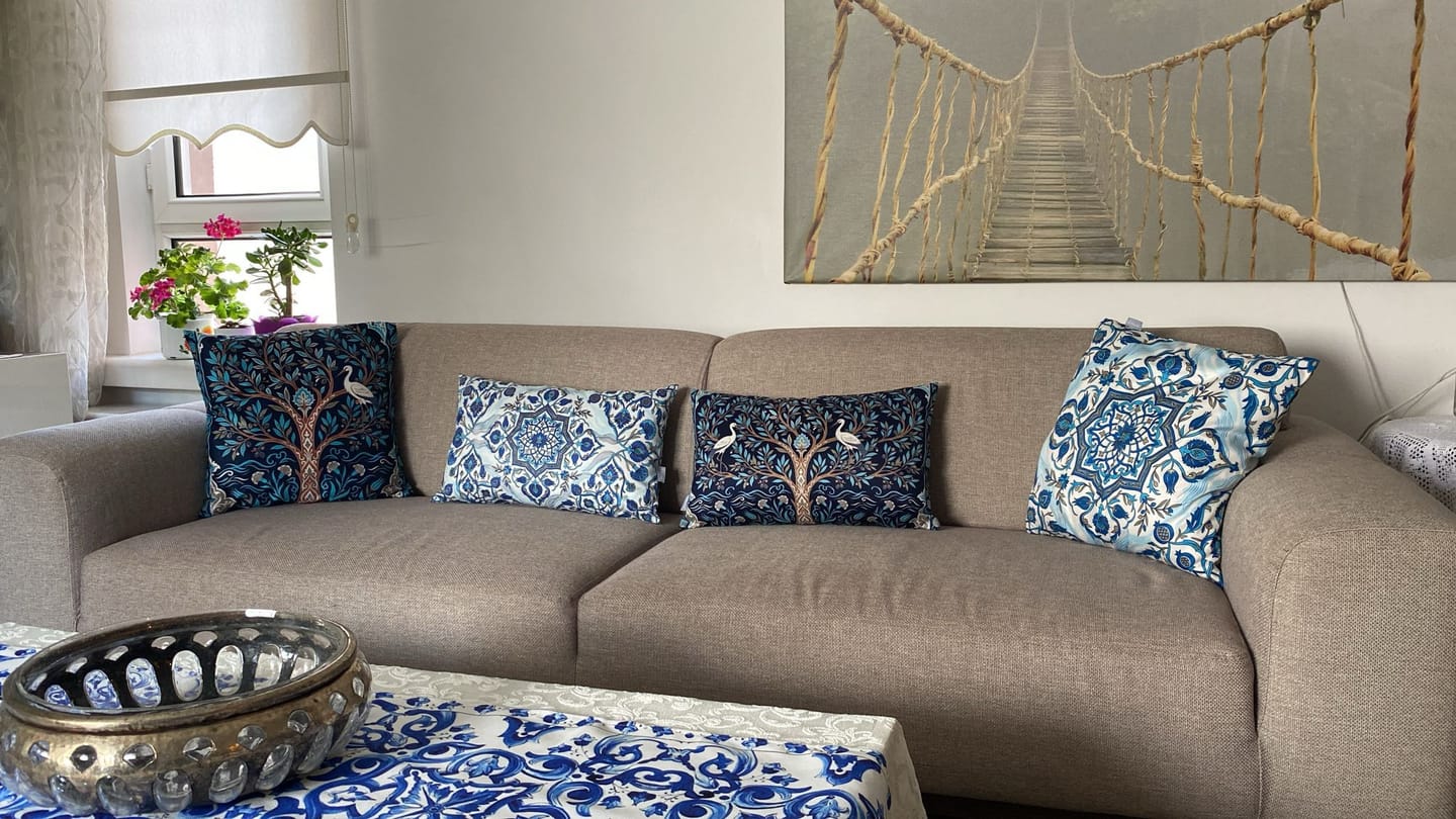 Customer photo review of Yaren Gemlik Hümayun Yastık Kılıfı Hediye Seti - 2 Parça