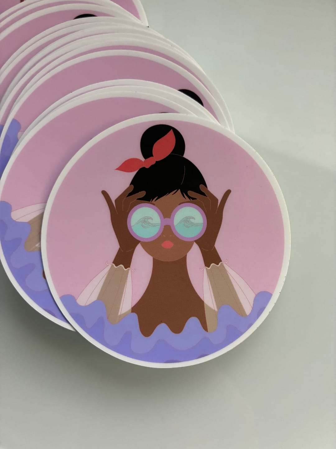 Customer photo review of Circle Stickers