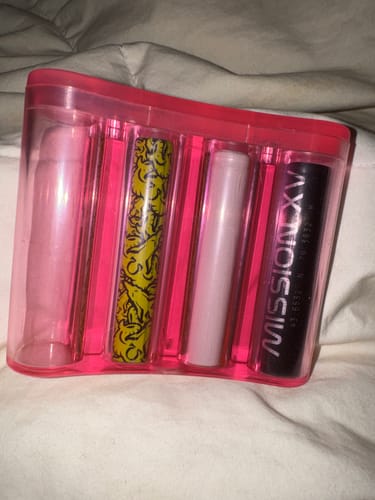 Customer photo review of 18650 Battery Flask with Magnetic Closure (4 Cells) - Pink