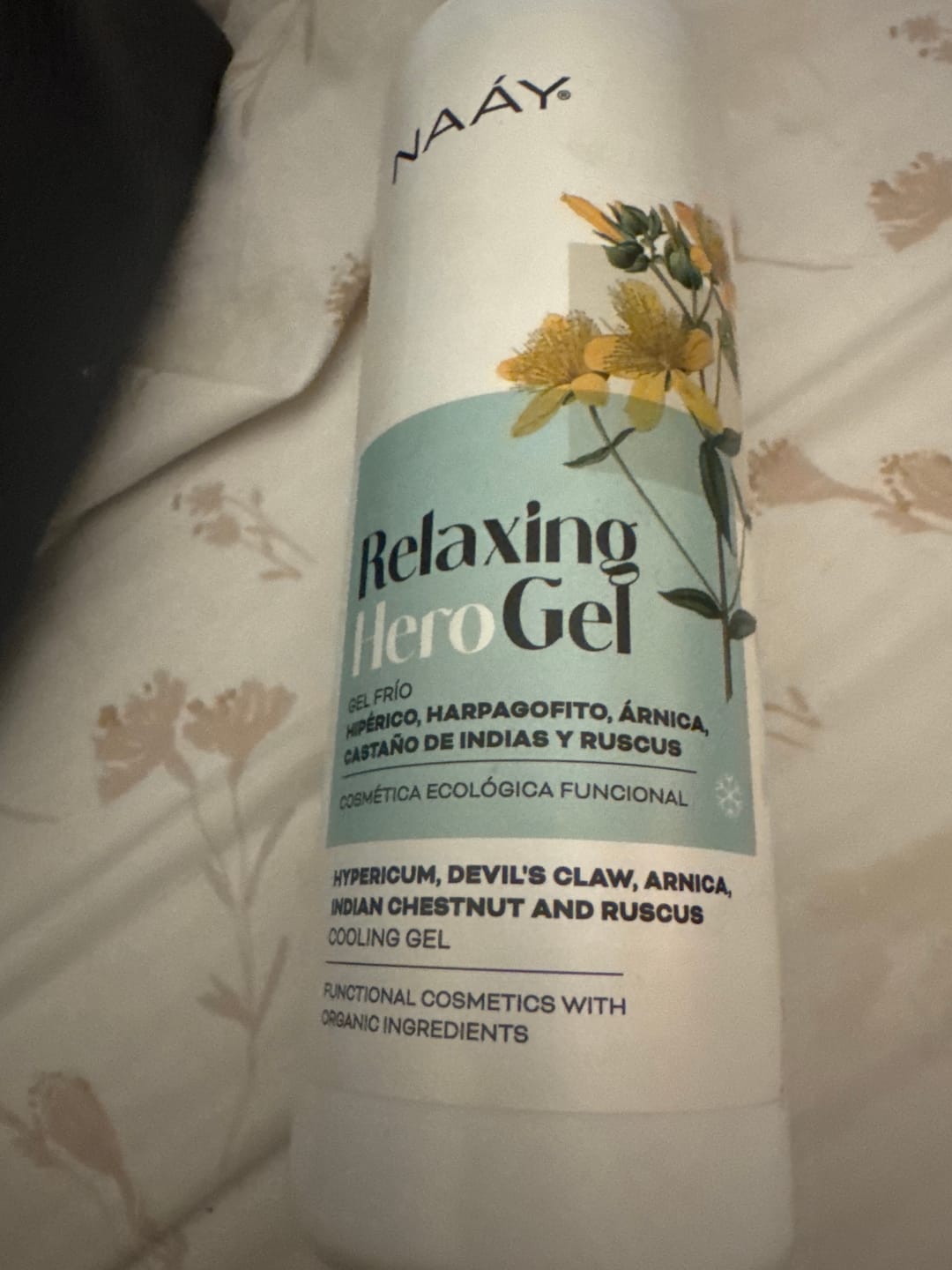 Customer photo review of Relaxing Hero Spray | Spray Corporal Calmante Frío