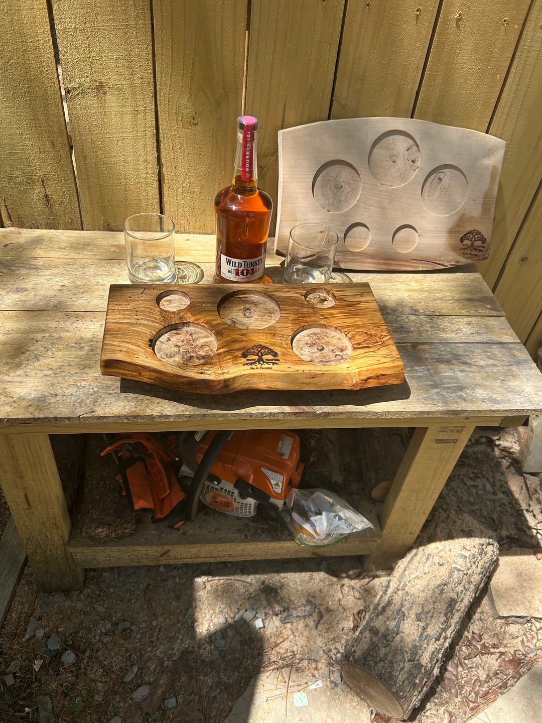 Customer photo review of Ultimate Circle Inlay And Pocketing Acrylic Router Template Set