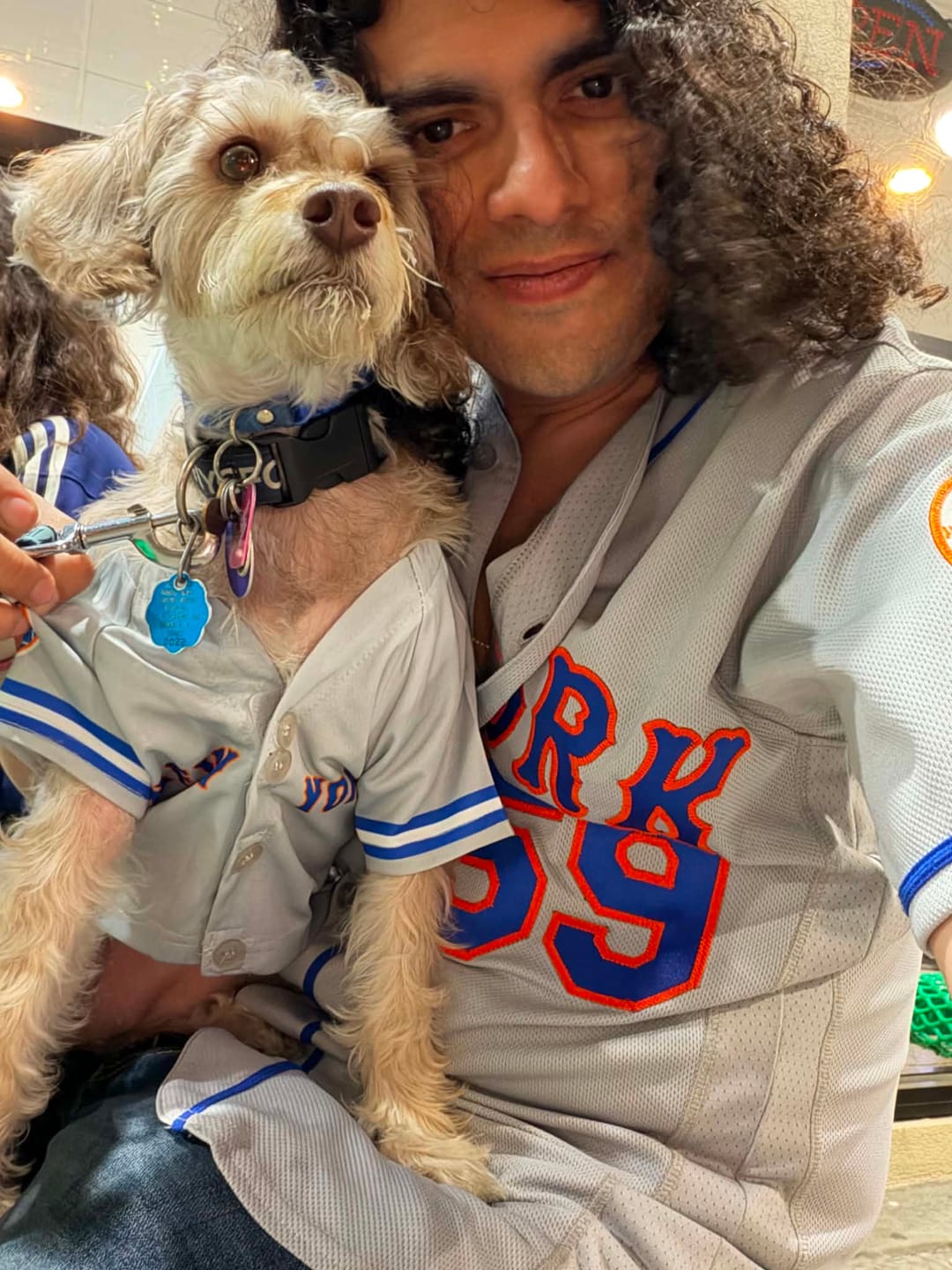 Customer photo review of Custom Gray Royal Classic Style Dog Jersey