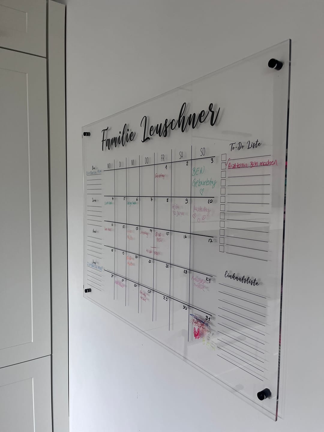 Customer photo review of 4-Namen Familienplaner