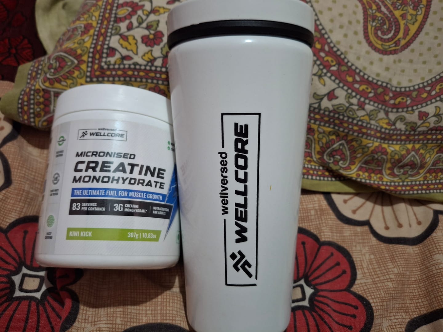 Customer photo review of Wellcore - Pure Micronised Creatine Monohydrate | Kiwi Kick (307g, 83 servings)