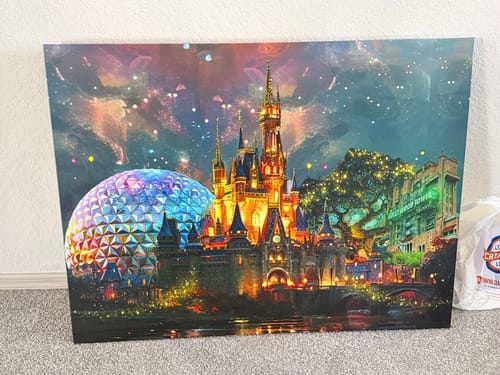 Customer photo review of Create Your Own Canvas Set - Landscape
