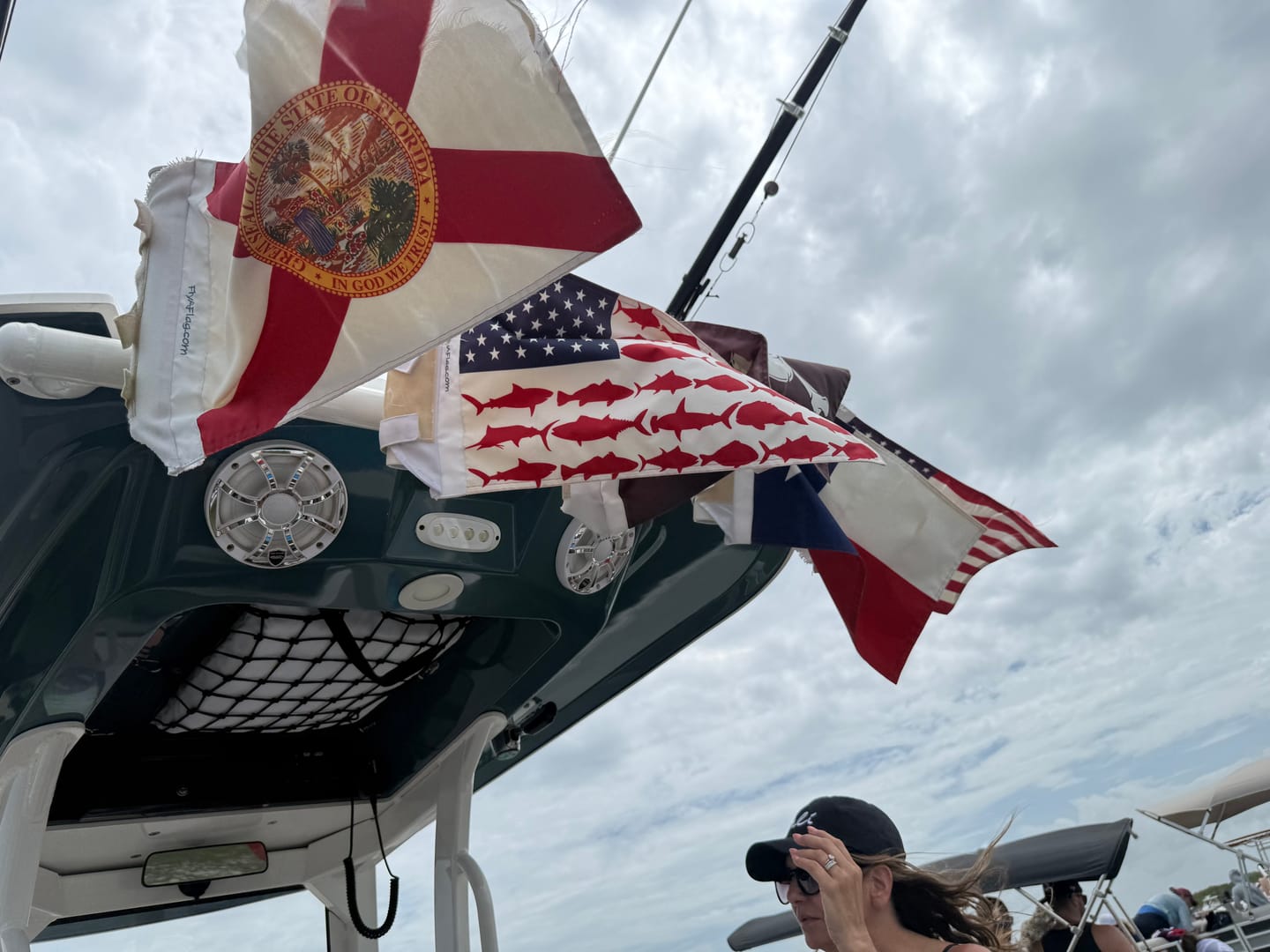 Customer photo of the Red, White & Fish Flag (Love of Angling Flag)