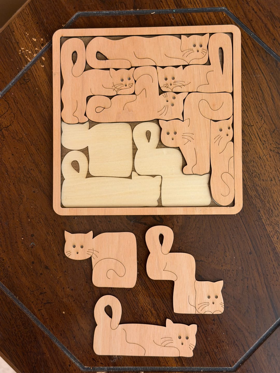 Customer photo review of Educational kids animals puzzle 4 bundle laser cut svg file