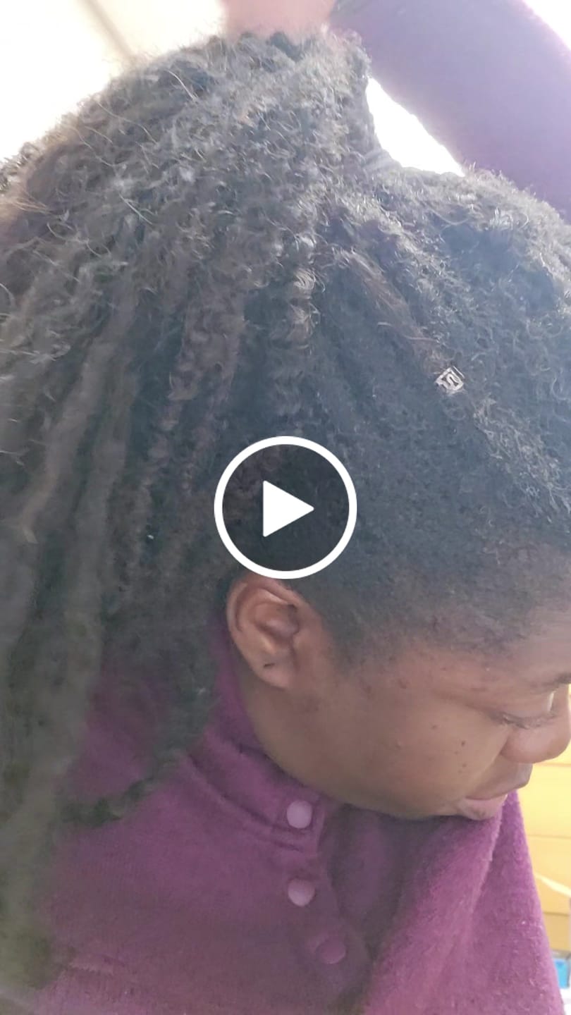 Customer video review of Afro Kinky Curly Human Crochet Hair