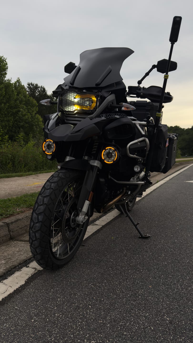 Customer photo review of Motorcycle Lights – The World’s Smartest Motorcycle Auxiliary Lighting System