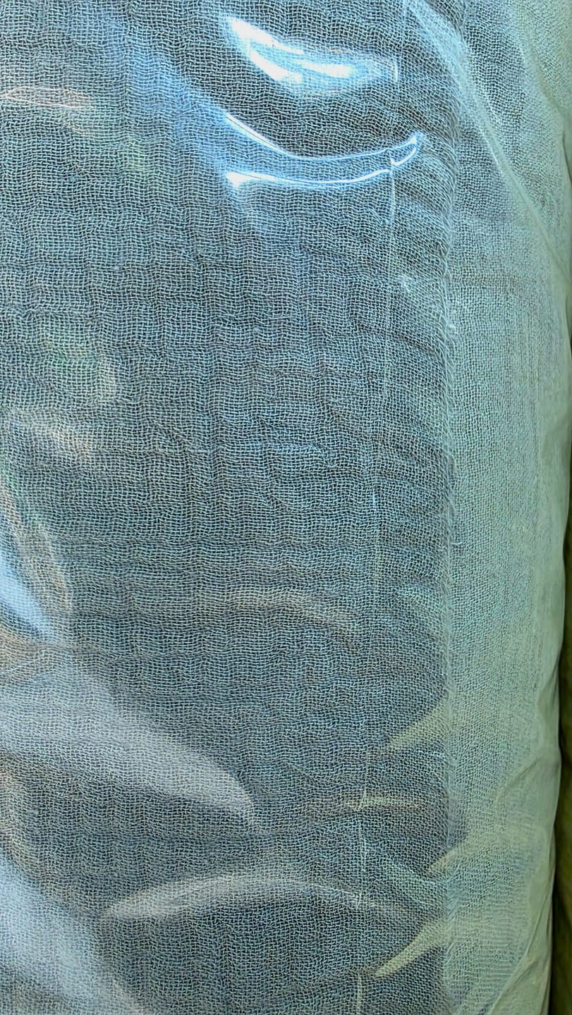 Customer photo review of Special Offer Sage Green Double Gauze Fabric
