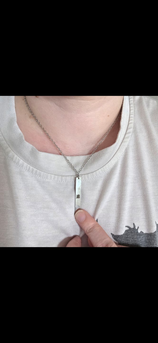 Customer photo review of Collier Japonais Personnalisé
