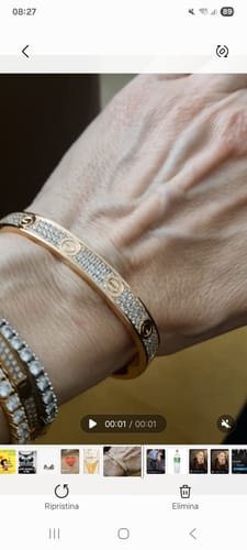 Customer photo review of LOVE BRACELET 6.1MM DIAMOND-PAVED
