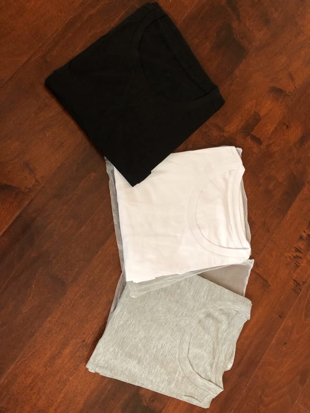 Customer photo review of S-4XL Men's Three-Piece Hip-Hop Style Long Pullover T-Shirt