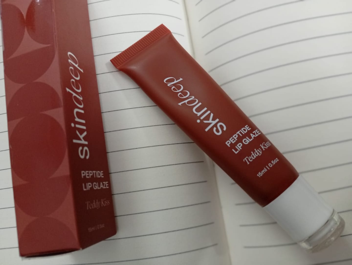 Customer photo review of » Peptide Lip Glaze (100% off)
