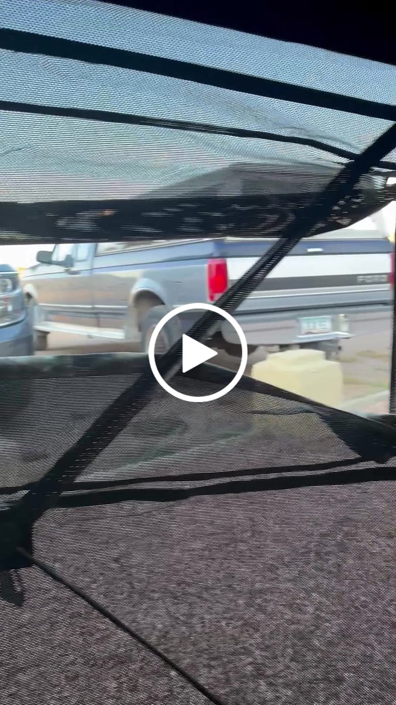 Customer video review of Vis Series 270 Degree See Through Hunting Blind | Portable 2 3 4 Person Ground Blind | Camo Pop Up Ddeer Blind for Deer & Hunters
