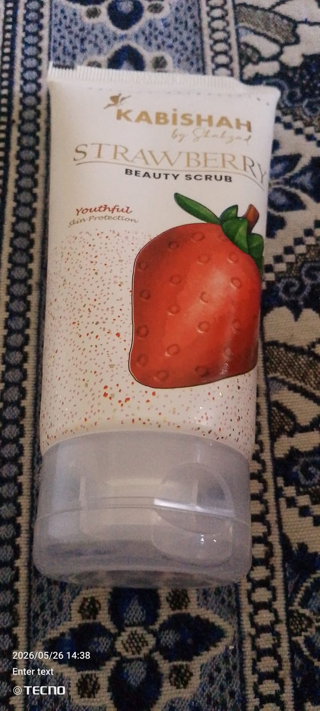 Customer photo review of Strawberry Beauty Scrub