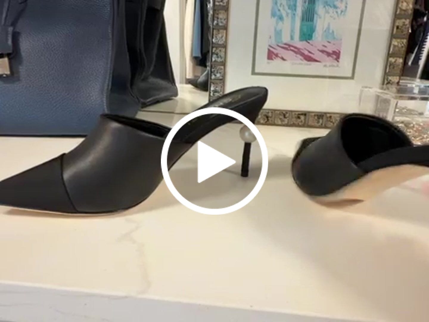 Customer video review of High Heels Black Lambskin