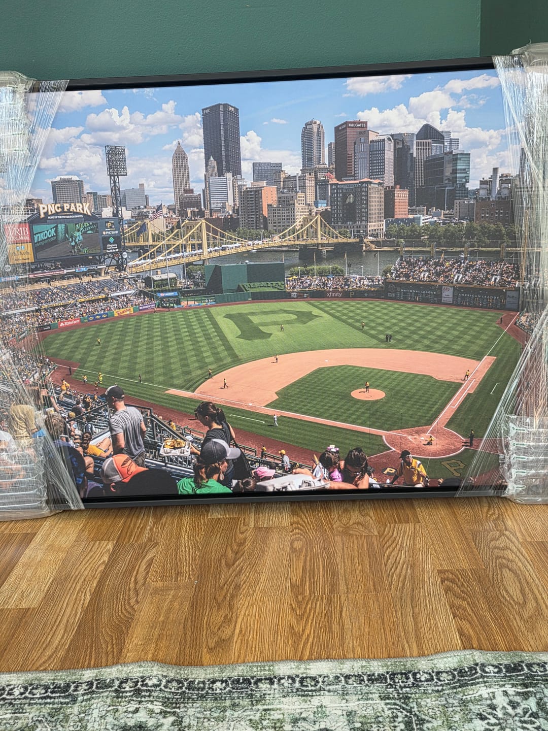 Customer photo review of Pittsburgh Pirates Baseball Team Print - PNC Park Stadium
