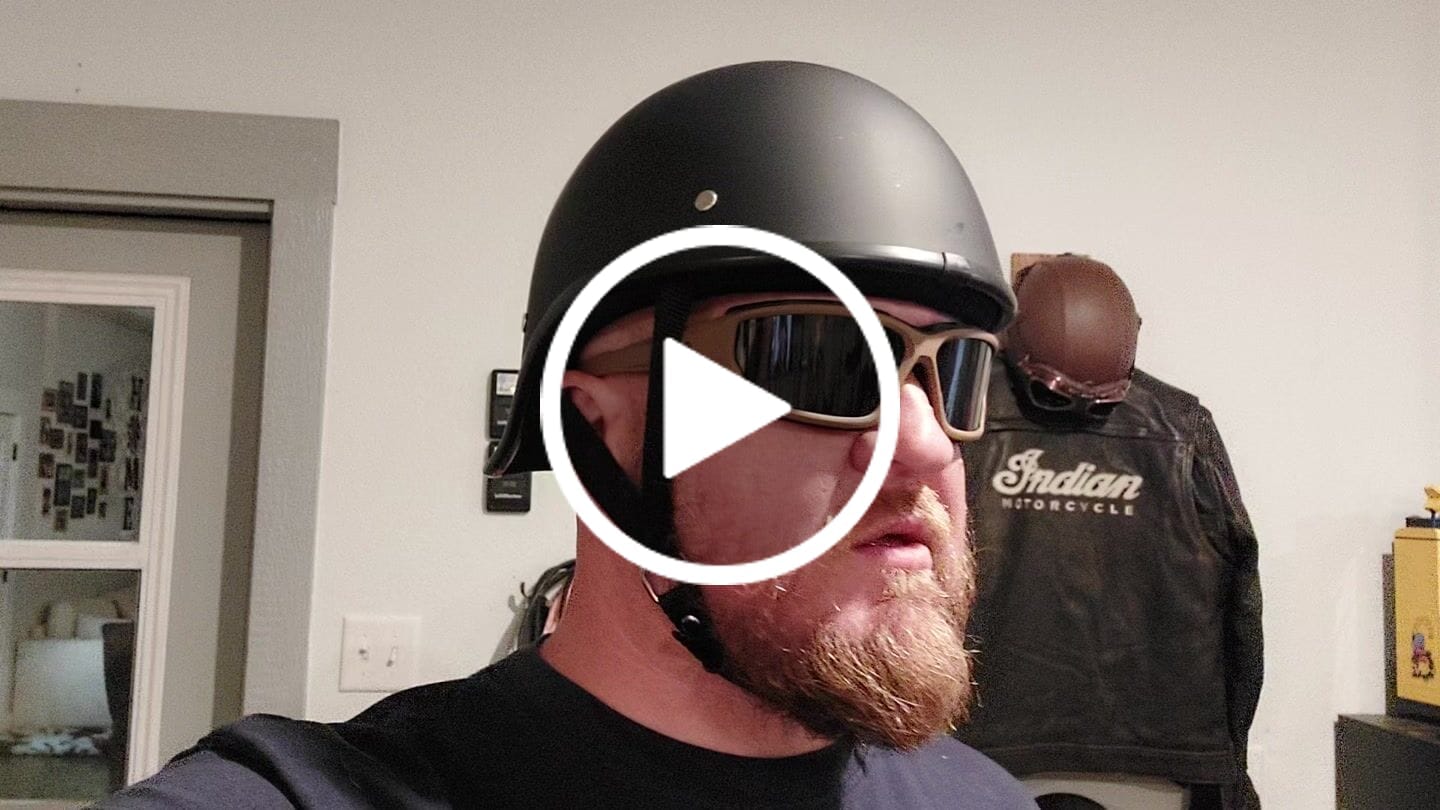 Customer video review of Lightweight Reversible DOT Curve Helmet / Matte Black