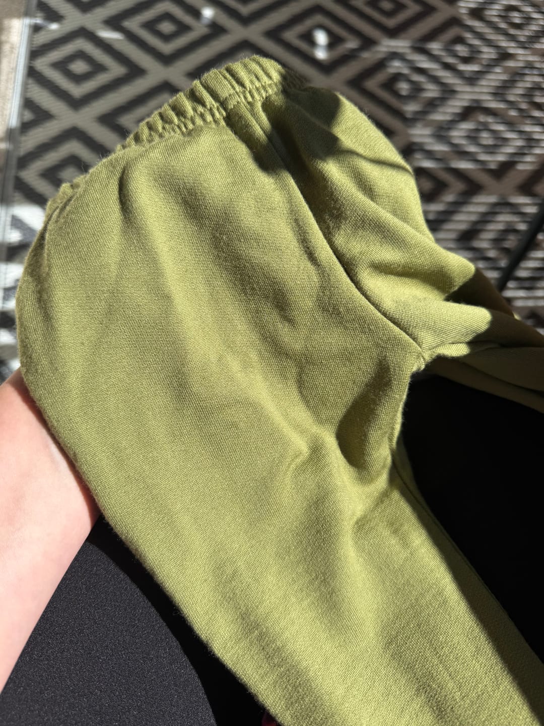 Customer photo review of Every Day Merino Schmale Hose