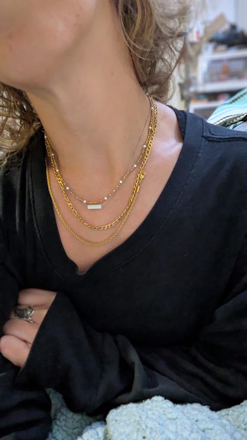 Customer photo review of Coral Necklace
