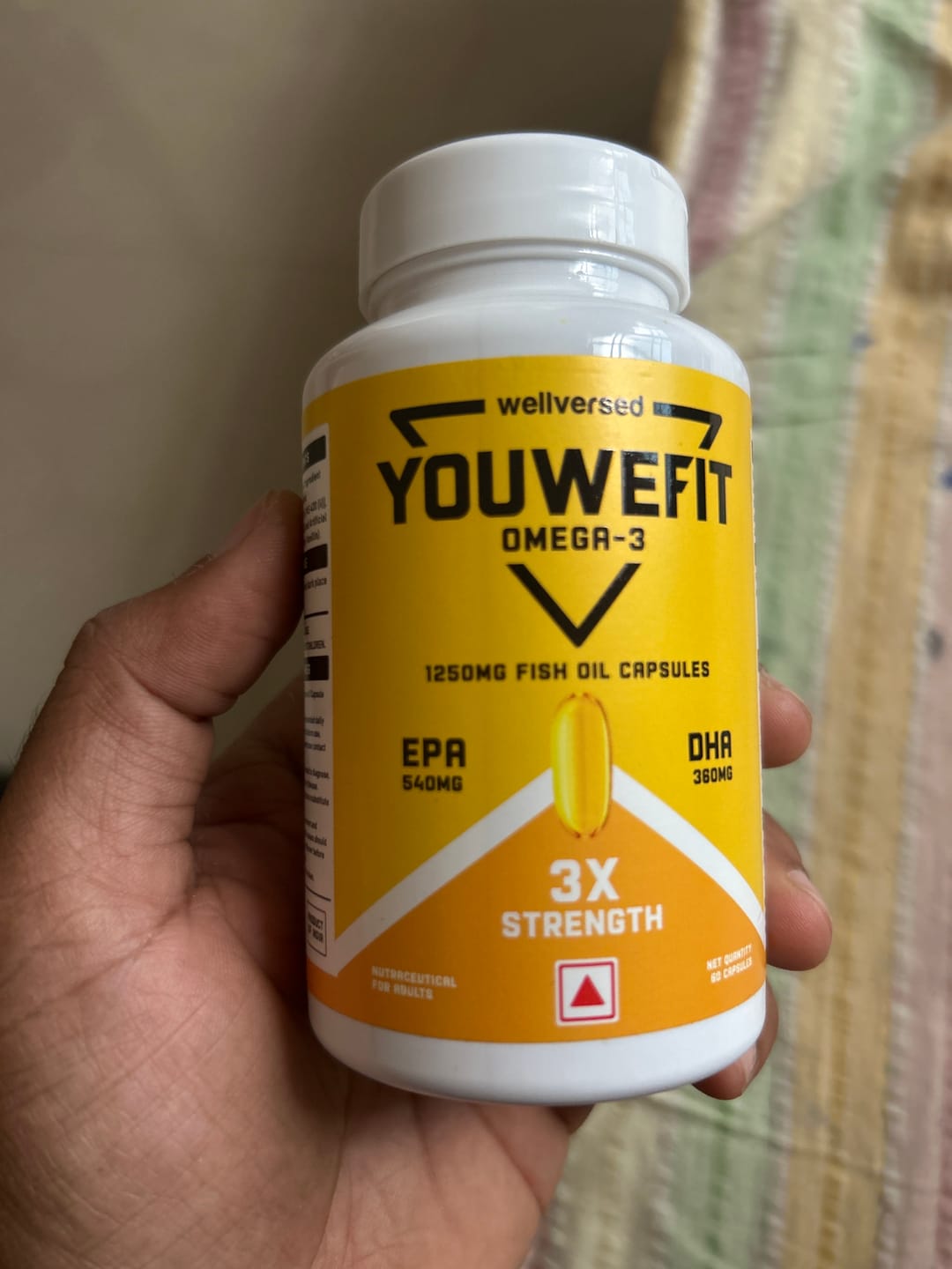 Customer photo review of YouWeFit Omega-3 Fish Oil (60 Capsules), 1250mg