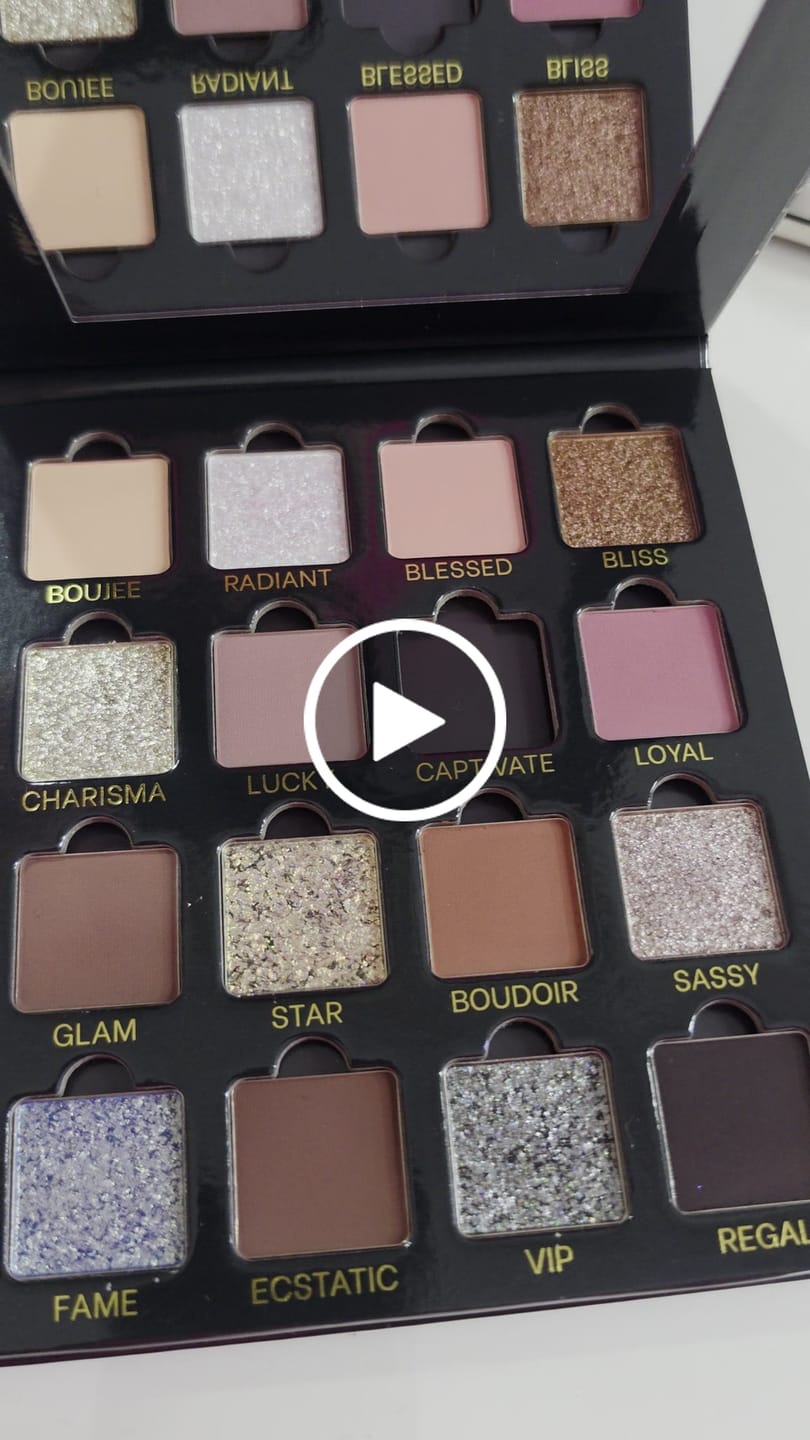 Customer video review of Boujee Boudoir Neutral Glam Eyeshadow Palette