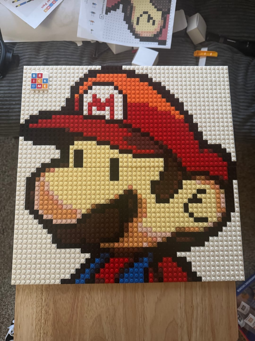 Customer photo review of Mario #2 - Brick Art Mosaic Kit
