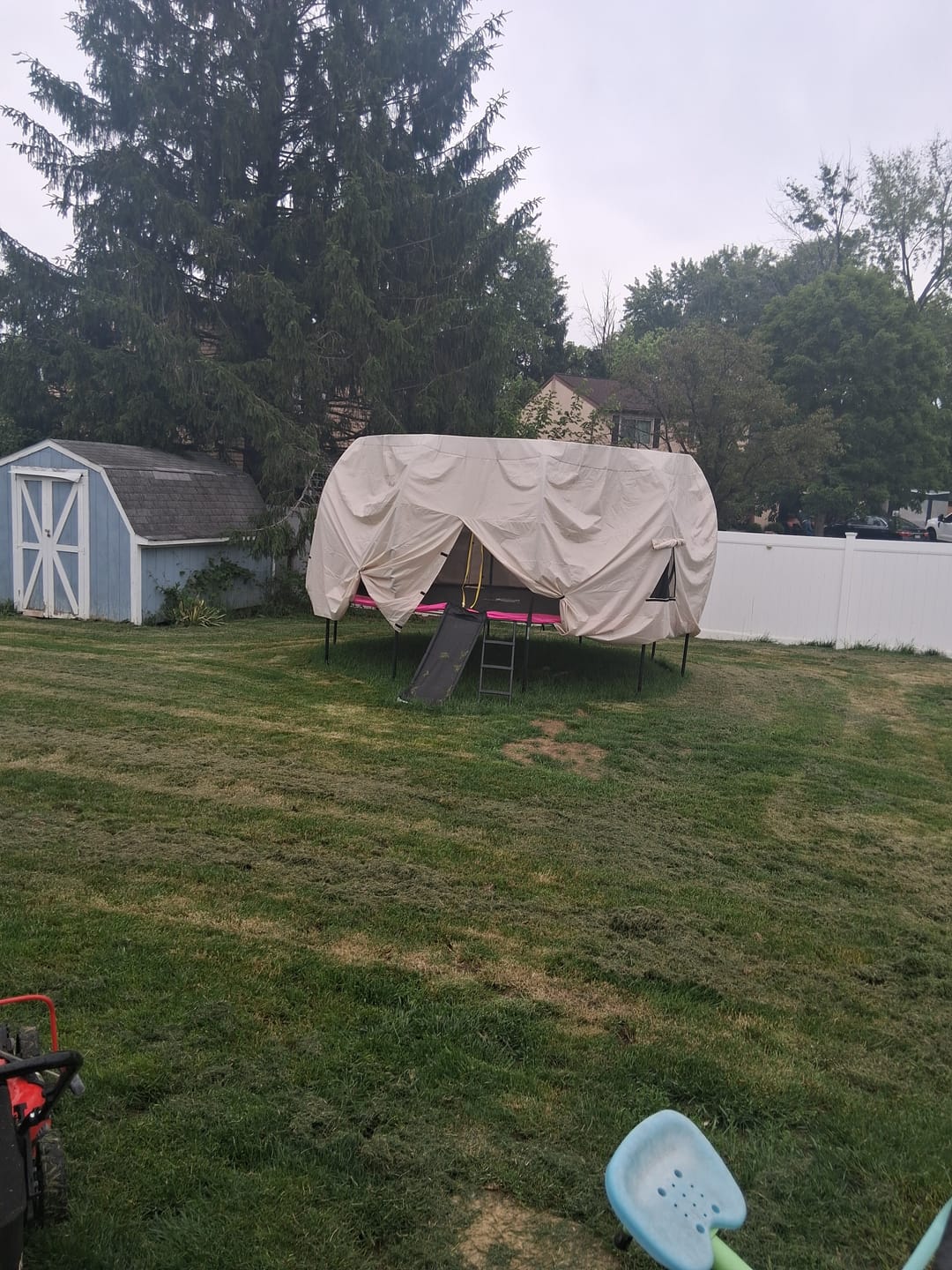 Customer photo review of Trampoline Customizable Tent for 15FT Trampoline