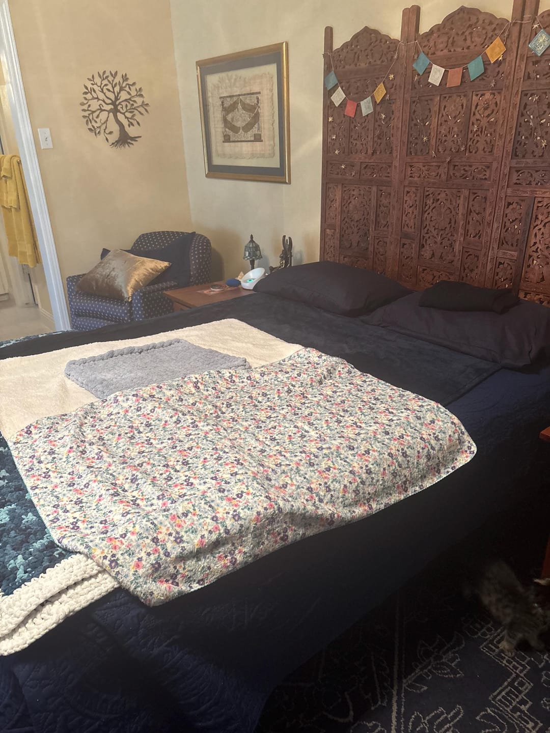Customer photo review of Cottage Garden Blanket